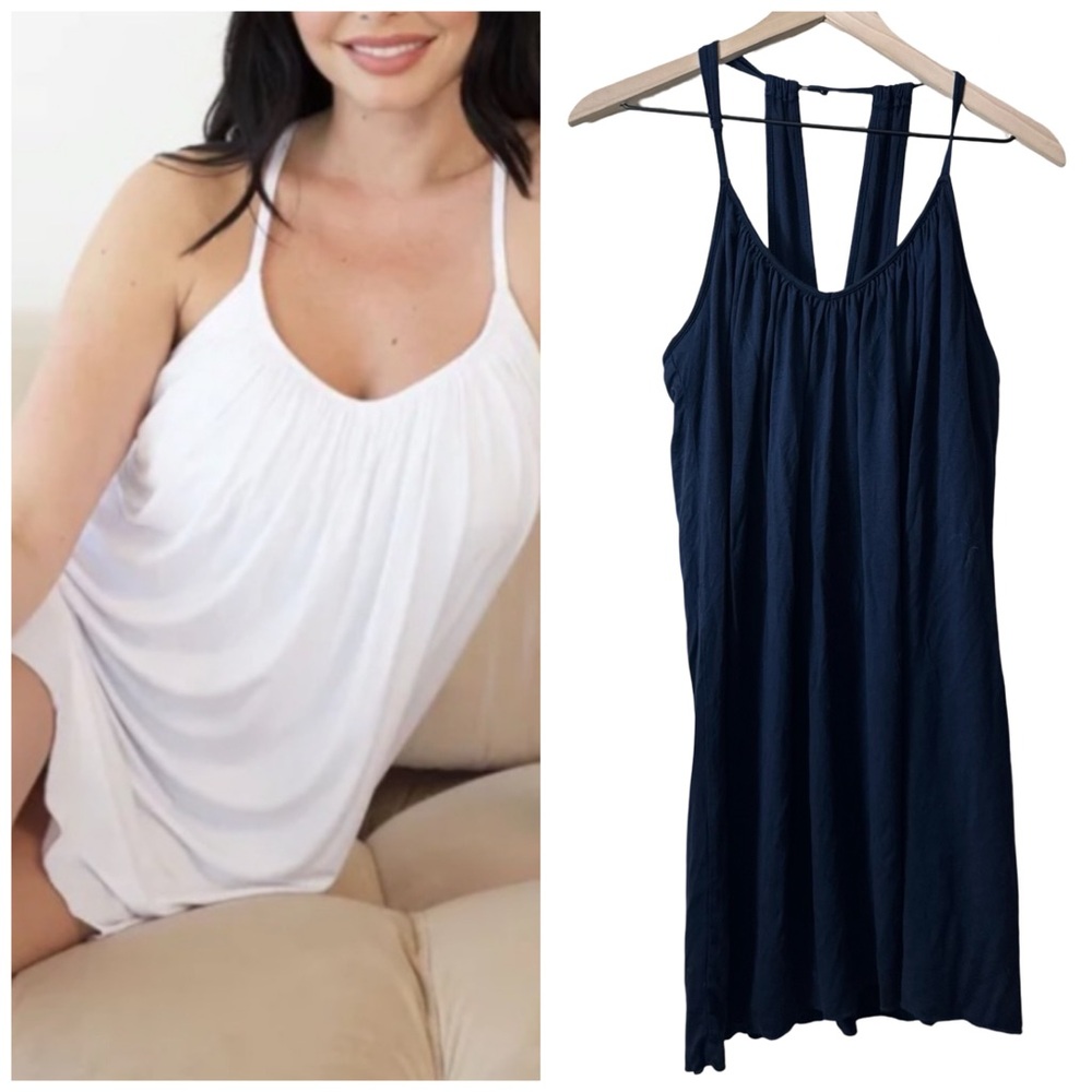 JJ Winks Girl Trip Shelf Bra Relaxed Fit Buttery Soft Modal Nightgown Loungewear